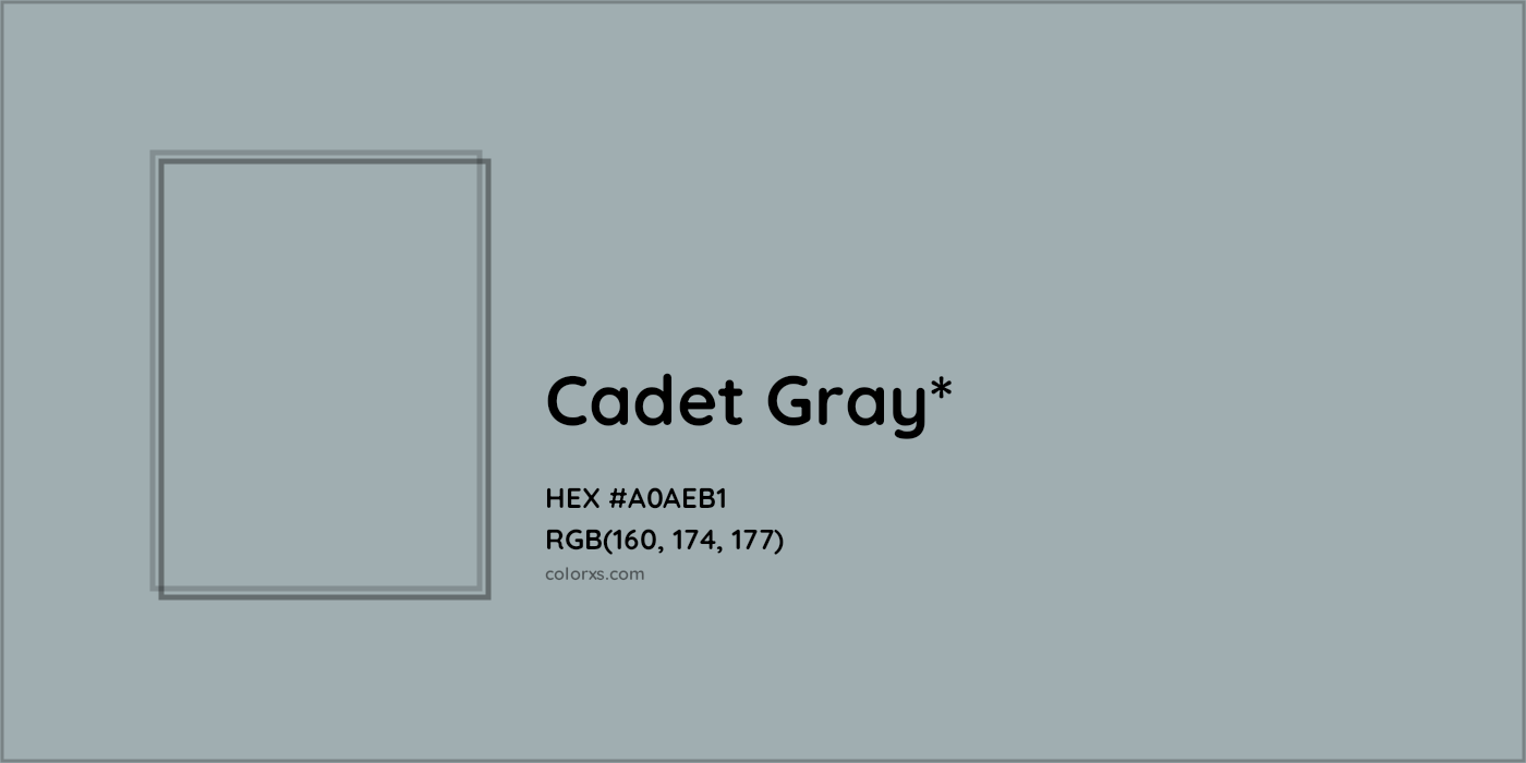 HEX #A0AEB1 Color Name, Color Code, Palettes, Similar Paints, Images