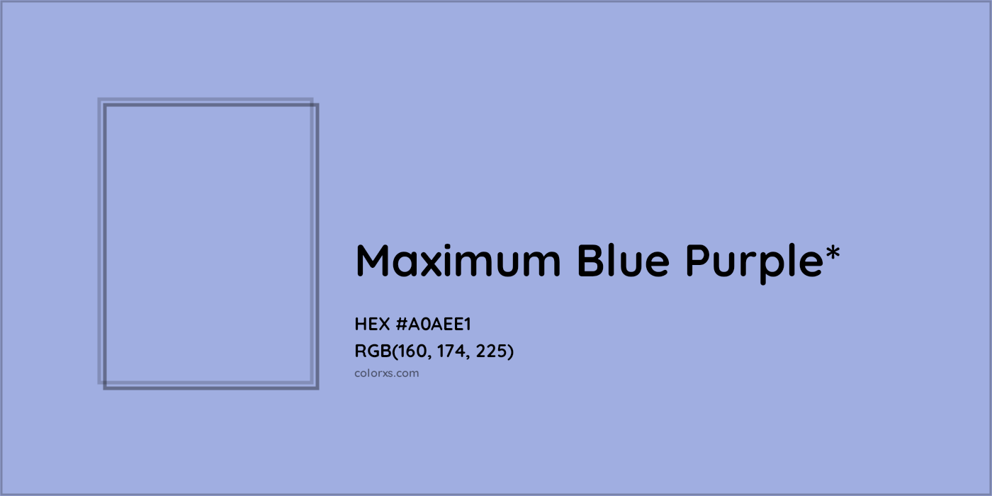 HEX #A0AEE1 Color Name, Color Code, Palettes, Similar Paints, Images