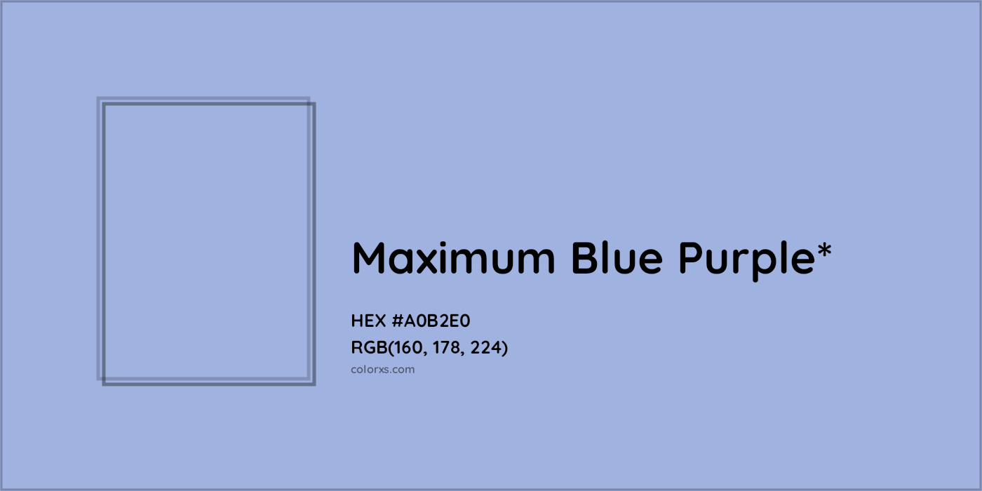 HEX #A0B2E0 Color Name, Color Code, Palettes, Similar Paints, Images