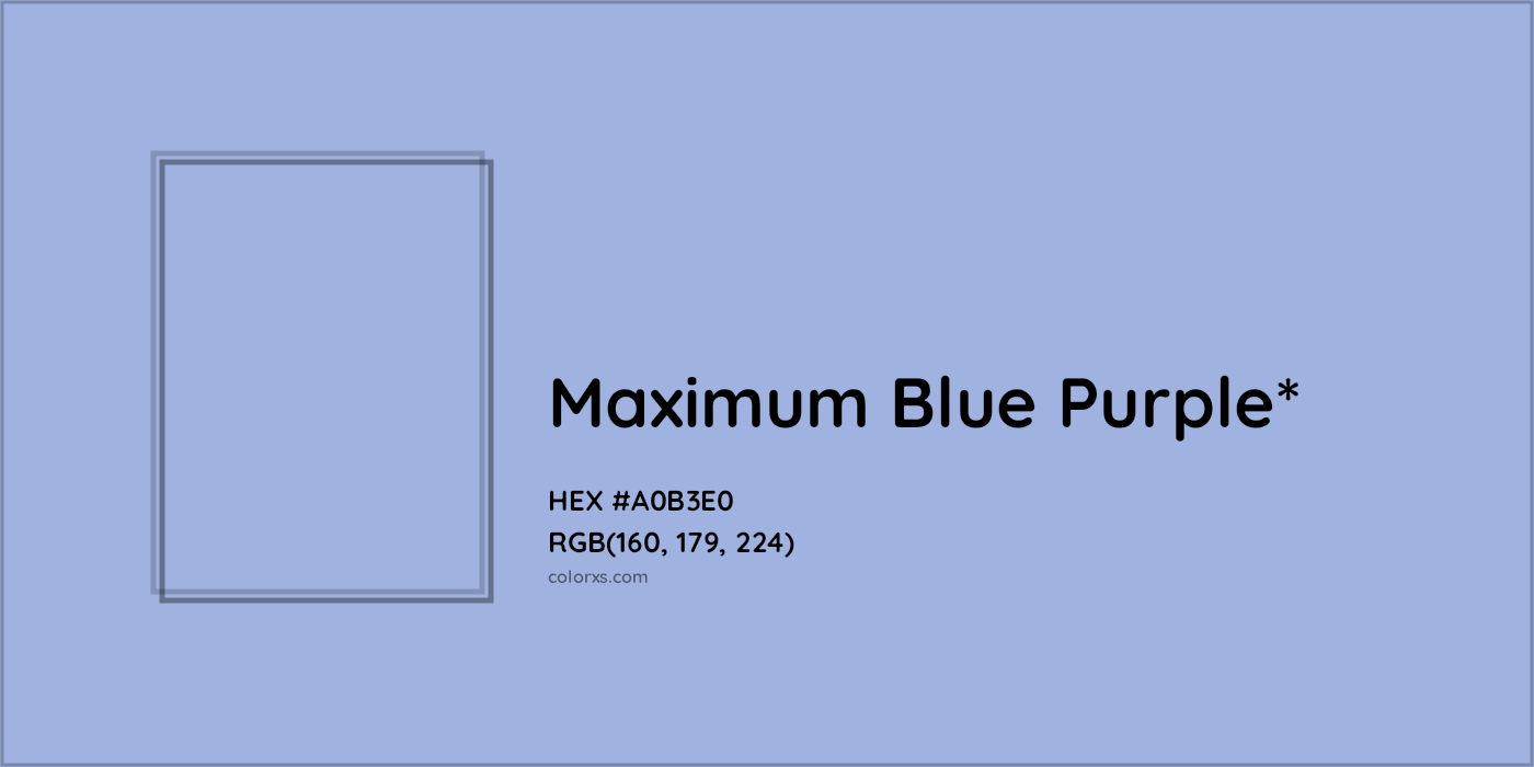 HEX #A0B3E0 Color Name, Color Code, Palettes, Similar Paints, Images