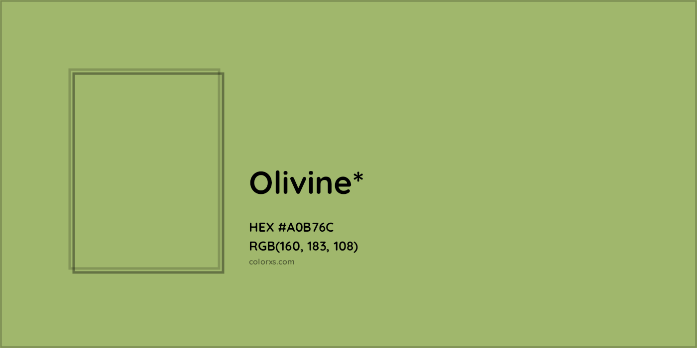 HEX #A0B76C Color Name, Color Code, Palettes, Similar Paints, Images