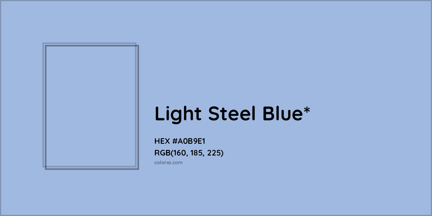HEX #A0B9E1 Color Name, Color Code, Palettes, Similar Paints, Images
