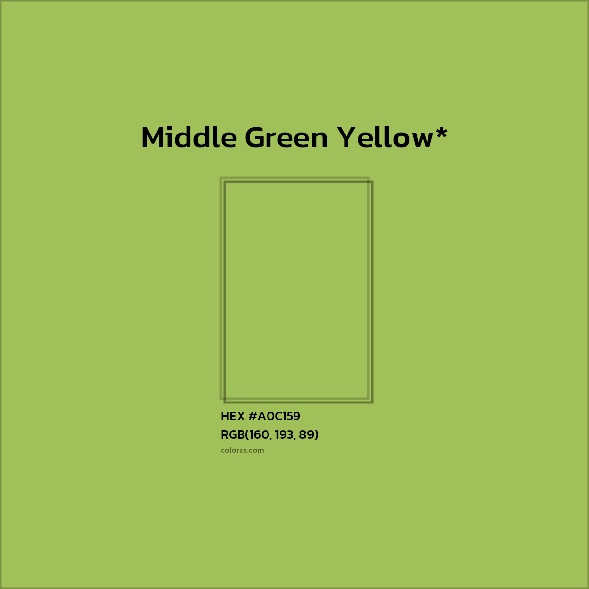 HEX #A0C159 Color Name, Color Code, Palettes, Similar Paints, Images