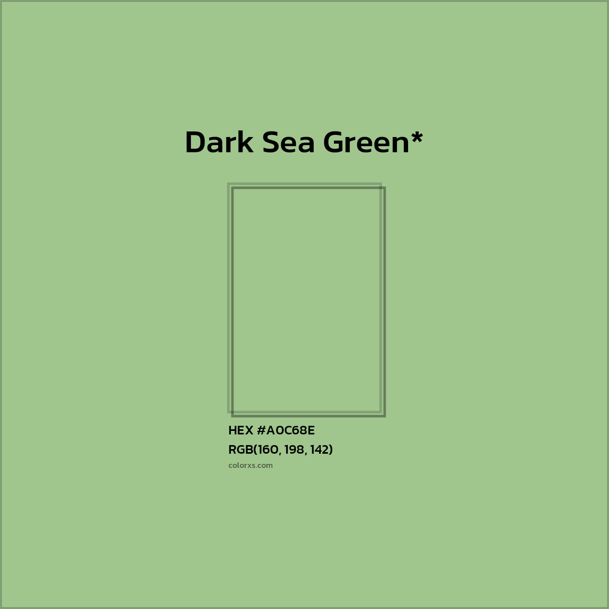 HEX #A0C68E Color Name, Color Code, Palettes, Similar Paints, Images