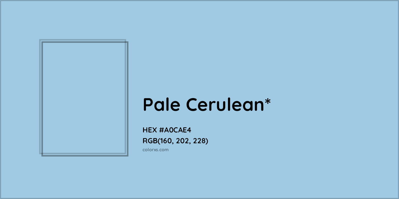 HEX #A0CAE4 Color Name, Color Code, Palettes, Similar Paints, Images