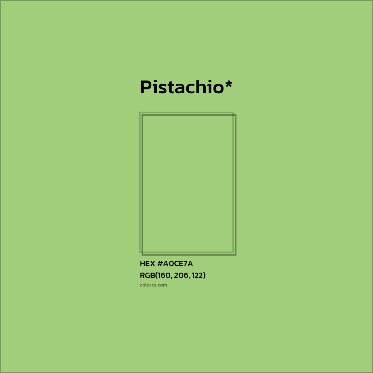 HEX #A0CE7A Color Name, Color Code, Palettes, Similar Paints, Images
