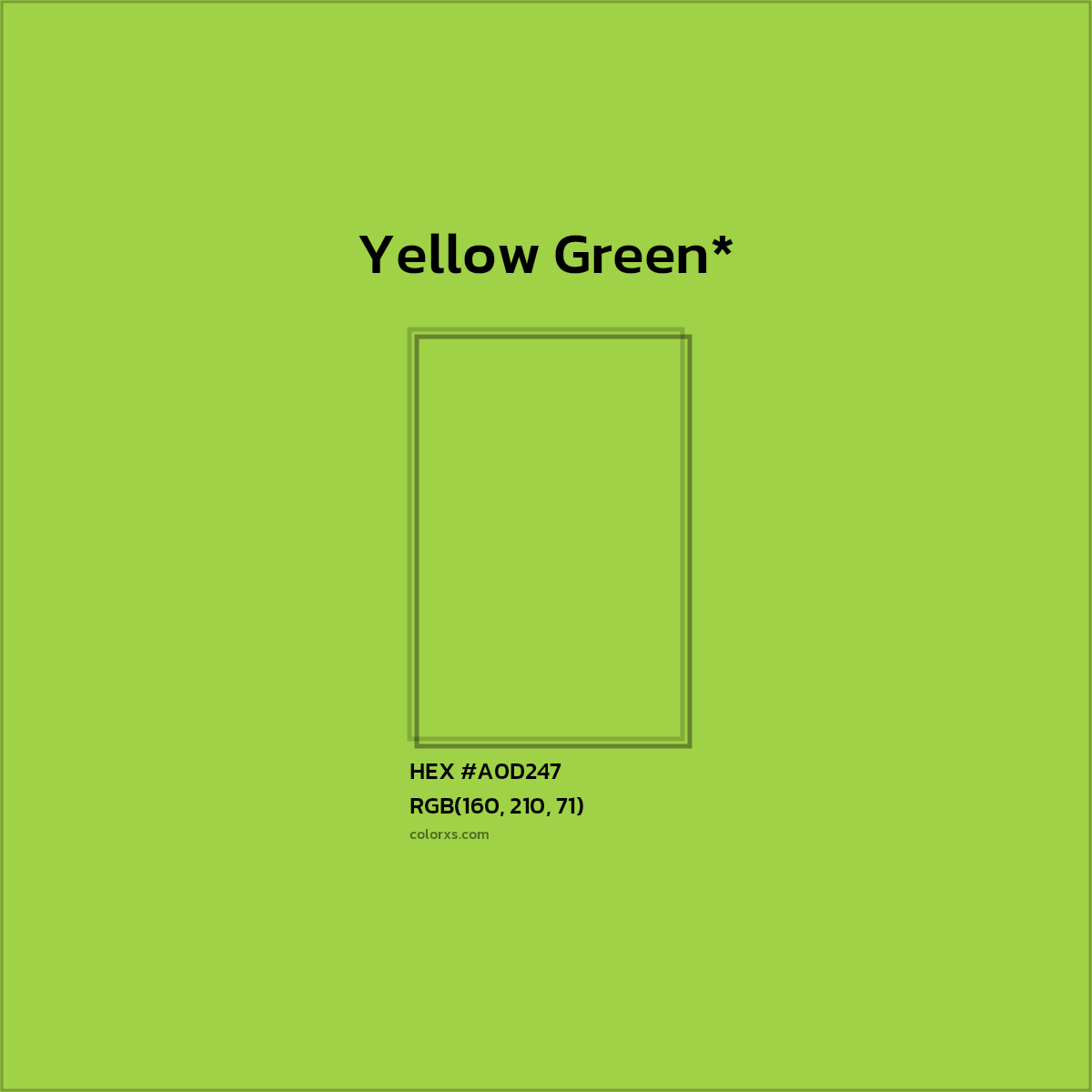 HEX #A0D247 Color Name, Color Code, Palettes, Similar Paints, Images