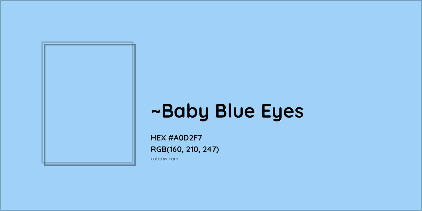 HEX #A0D2F7 Color Name, Color Code, Palettes, Similar Paints, Images