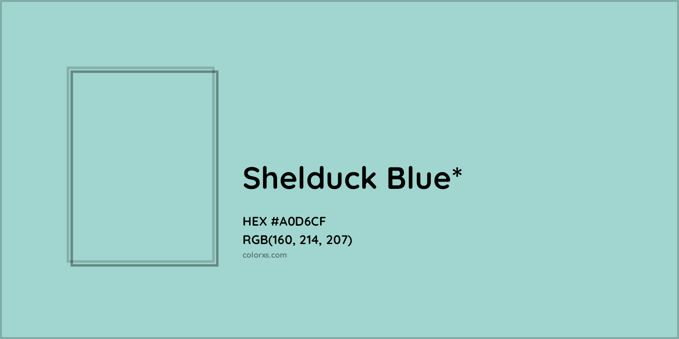 HEX #A0D6CF Color Name, Color Code, Palettes, Similar Paints, Images