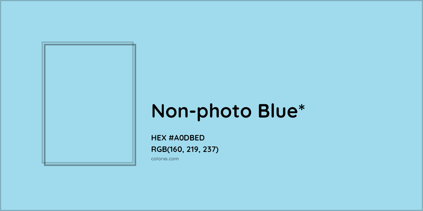 HEX #A0DBED Color Name, Color Code, Palettes, Similar Paints, Images