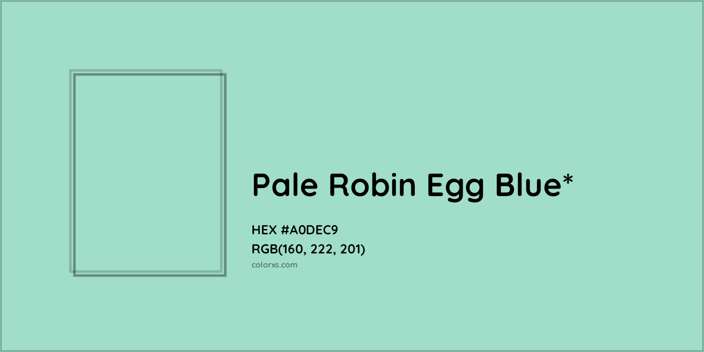 HEX #A0DEC9 Color Name, Color Code, Palettes, Similar Paints, Images
