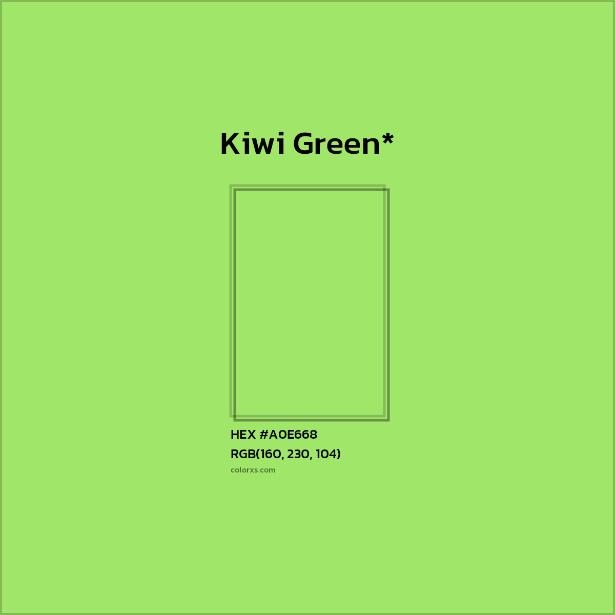 HEX #A0E668 Color Name, Color Code, Palettes, Similar Paints, Images