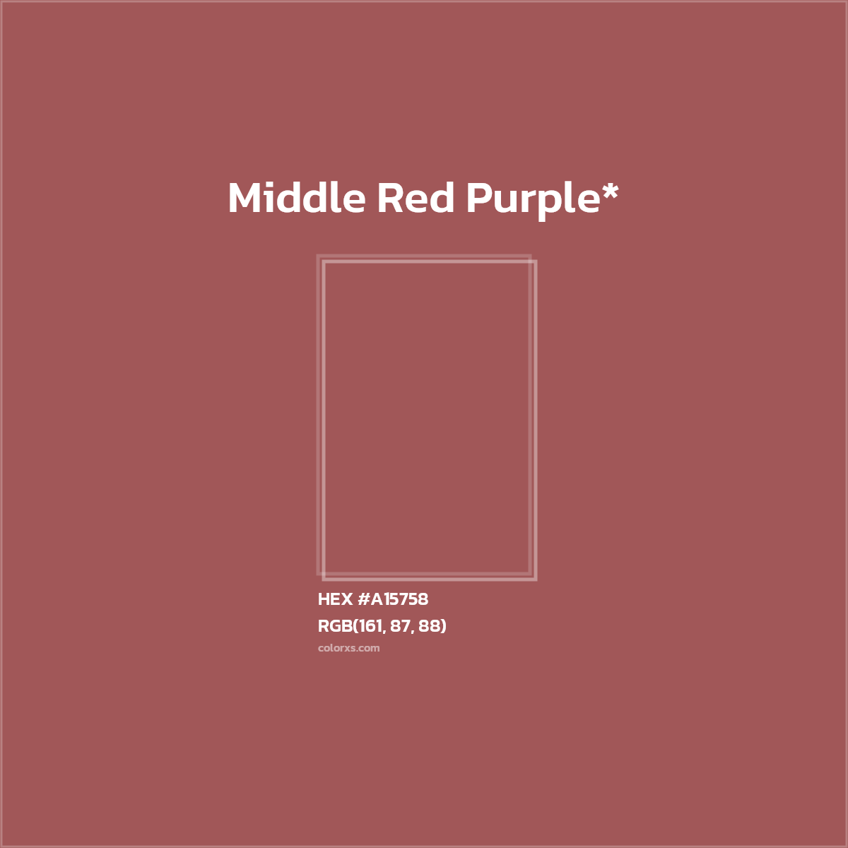 HEX #A15758 Color Name, Color Code, Palettes, Similar Paints, Images