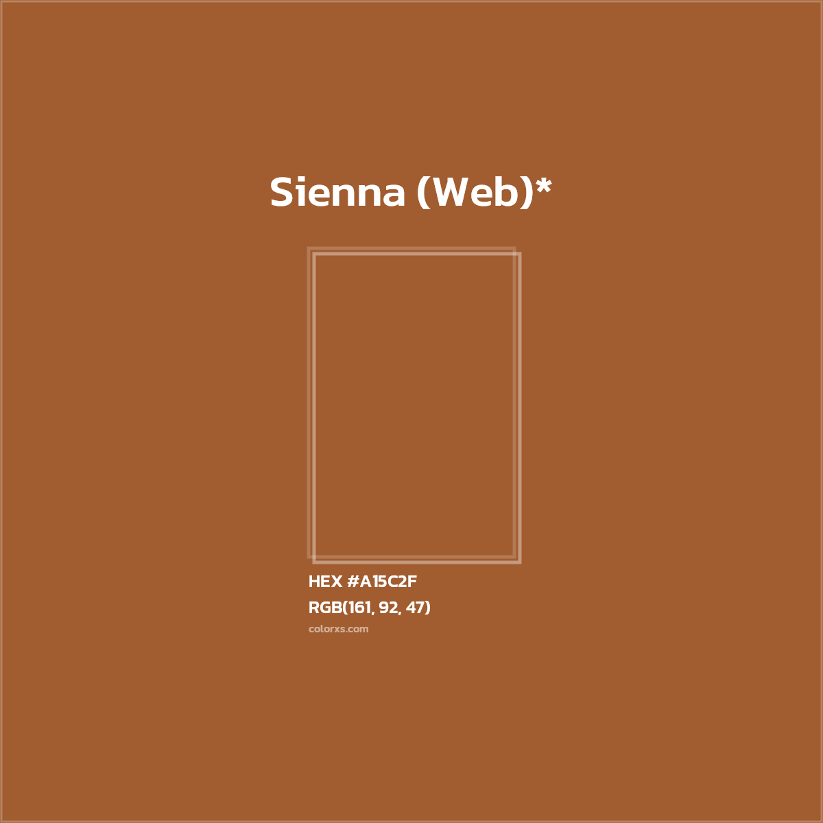 HEX #A15C2F Color Name, Color Code, Palettes, Similar Paints, Images