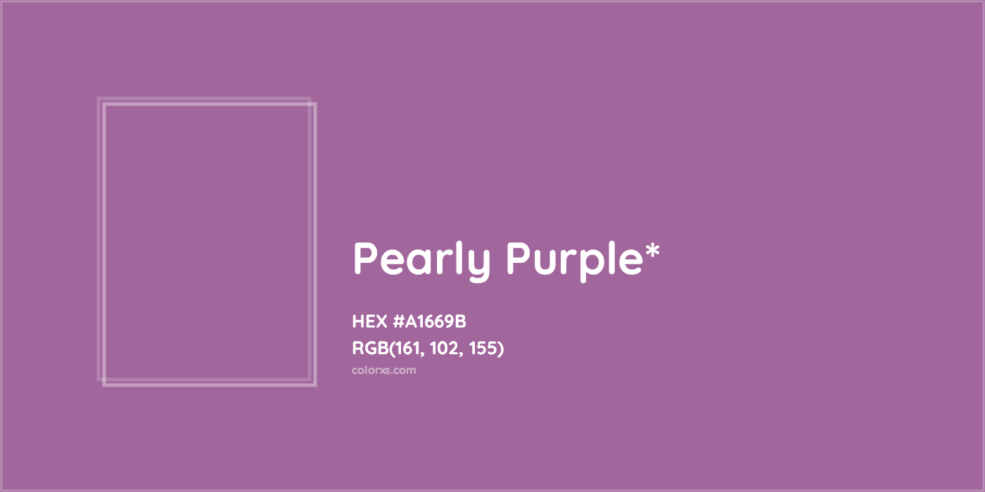 HEX #A1669B Color Name, Color Code, Palettes, Similar Paints, Images
