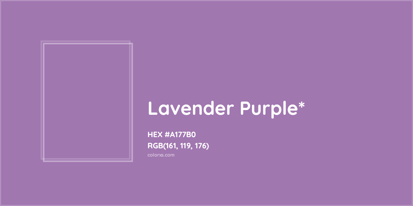 HEX #A177B0 Color Name, Color Code, Palettes, Similar Paints, Images