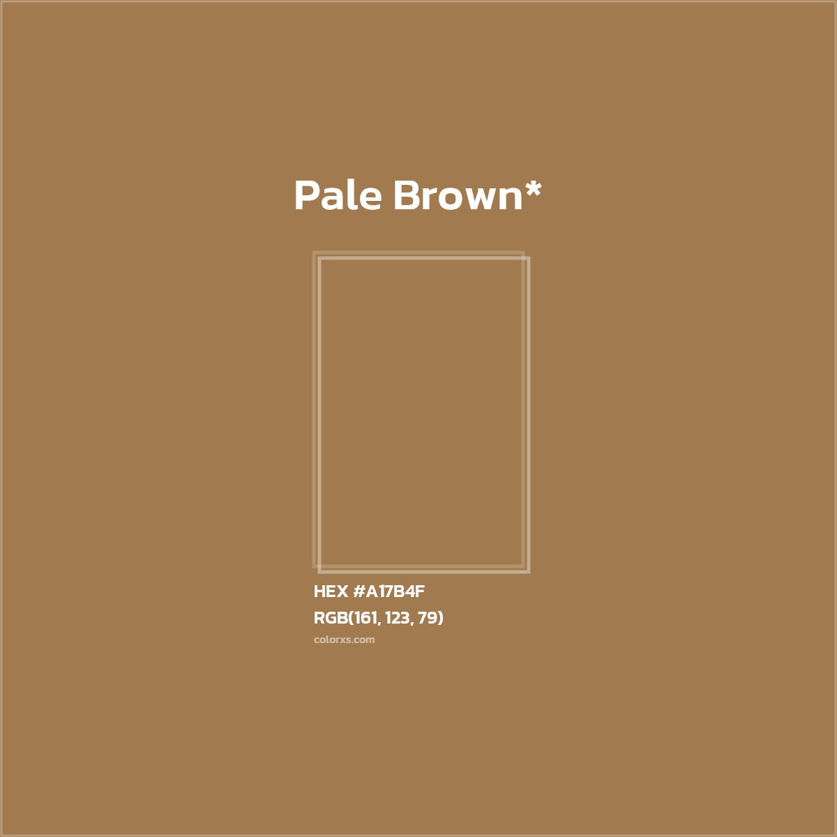 HEX #A17B4F Color Name, Color Code, Palettes, Similar Paints, Images