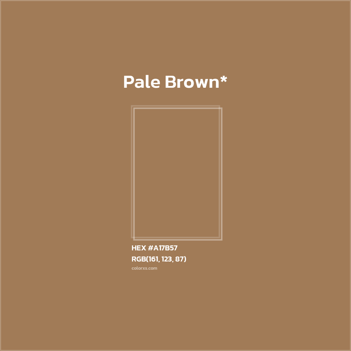 HEX #A17B57 Color Name, Color Code, Palettes, Similar Paints, Images