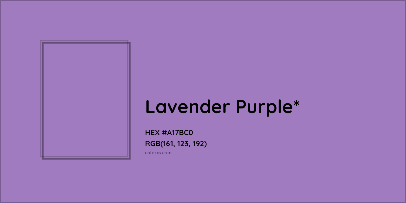 HEX #A17BC0 Color Name, Color Code, Palettes, Similar Paints, Images