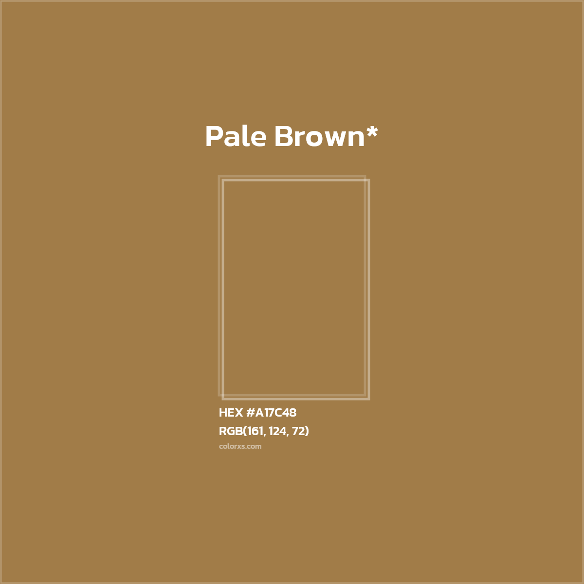 HEX #A17C48 Color Name, Color Code, Palettes, Similar Paints, Images
