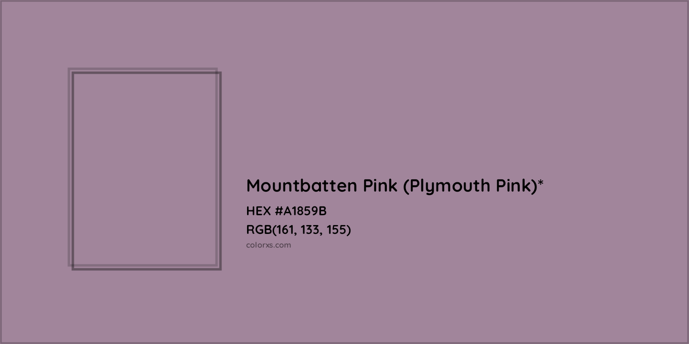 HEX #A1859B Color Name, Color Code, Palettes, Similar Paints, Images