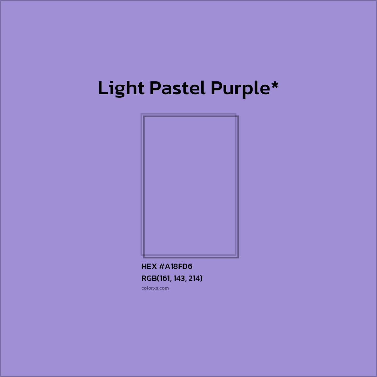 HEX #A18FD6 Color Name, Color Code, Palettes, Similar Paints, Images