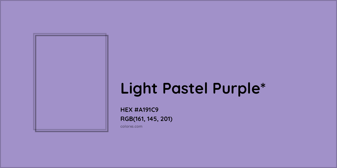 HEX #A191C9 Color Name, Color Code, Palettes, Similar Paints, Images
