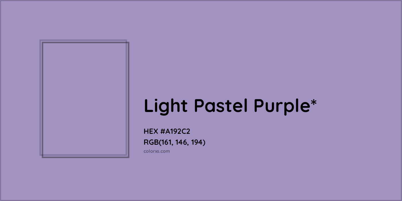 HEX #A192C2 Color Name, Color Code, Palettes, Similar Paints, Images