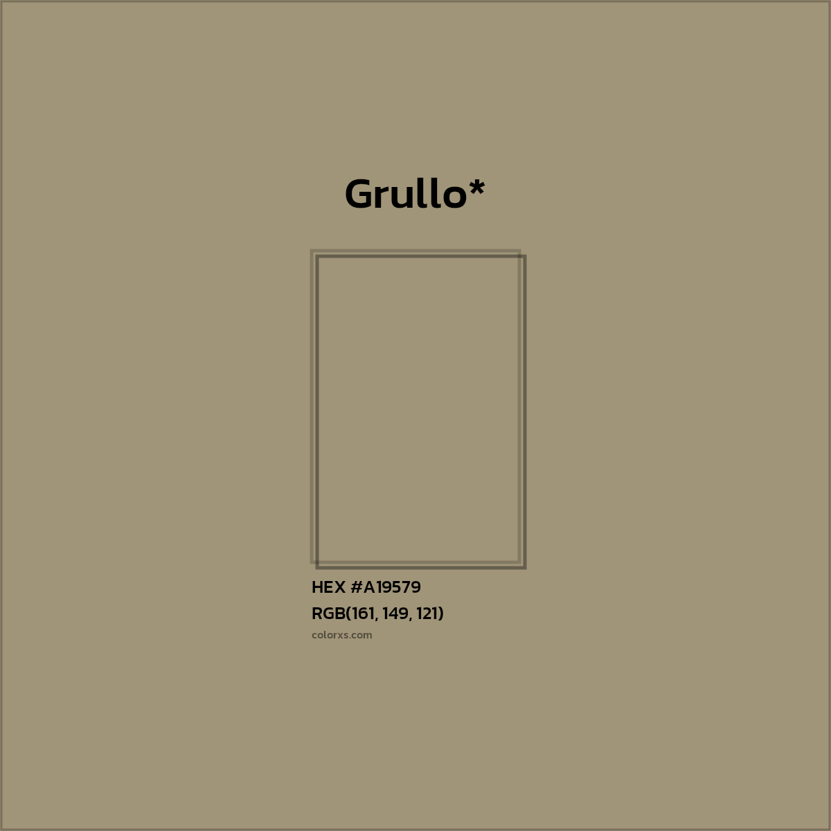 HEX #A19579 Color Name, Color Code, Palettes, Similar Paints, Images