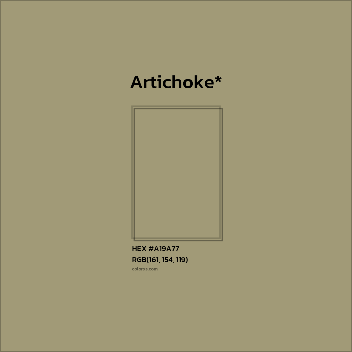 HEX #A19A77 Color Name, Color Code, Palettes, Similar Paints, Images