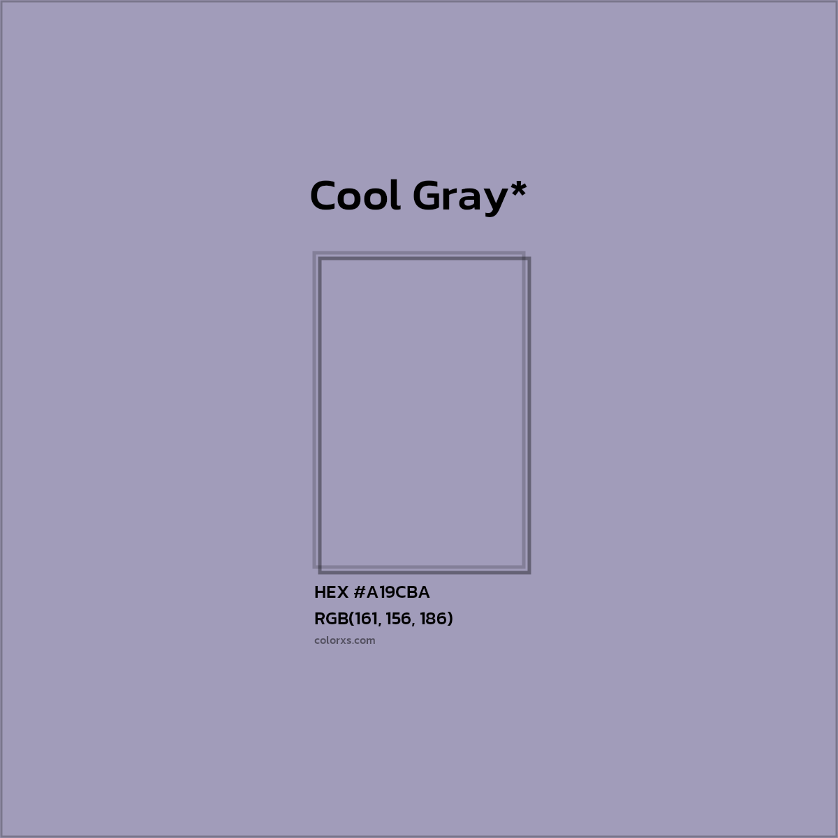 HEX #A19CBA Color Name, Color Code, Palettes, Similar Paints, Images