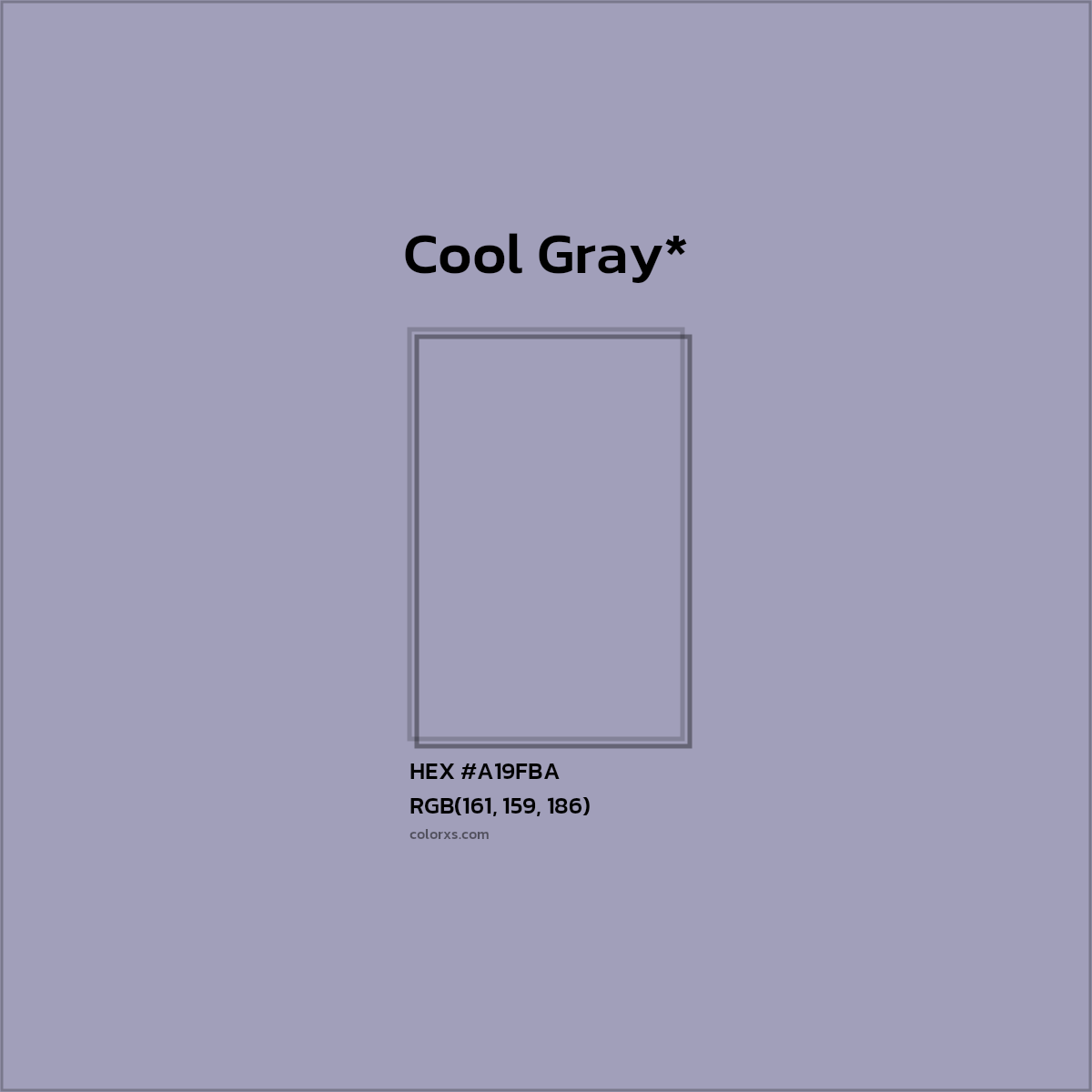 HEX #A19FBA Color Name, Color Code, Palettes, Similar Paints, Images