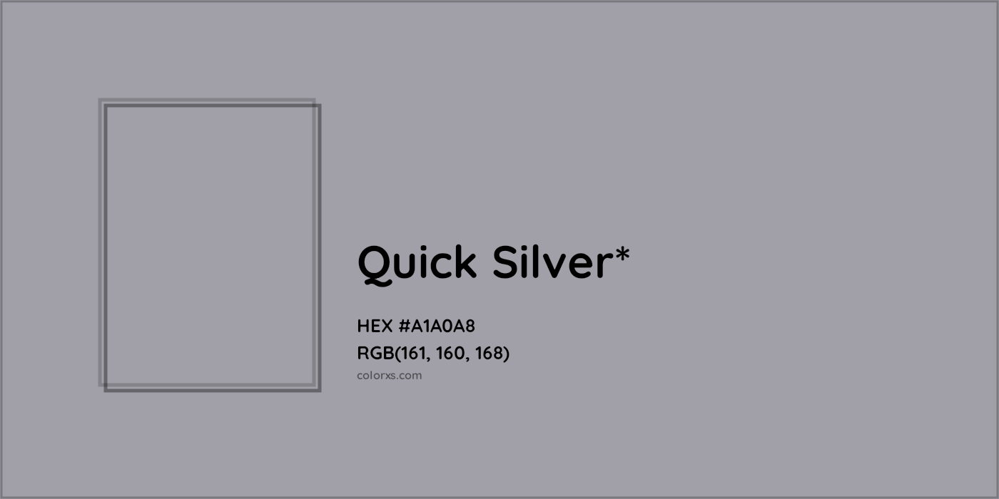 HEX #A1A0A8 Color Name, Color Code, Palettes, Similar Paints, Images
