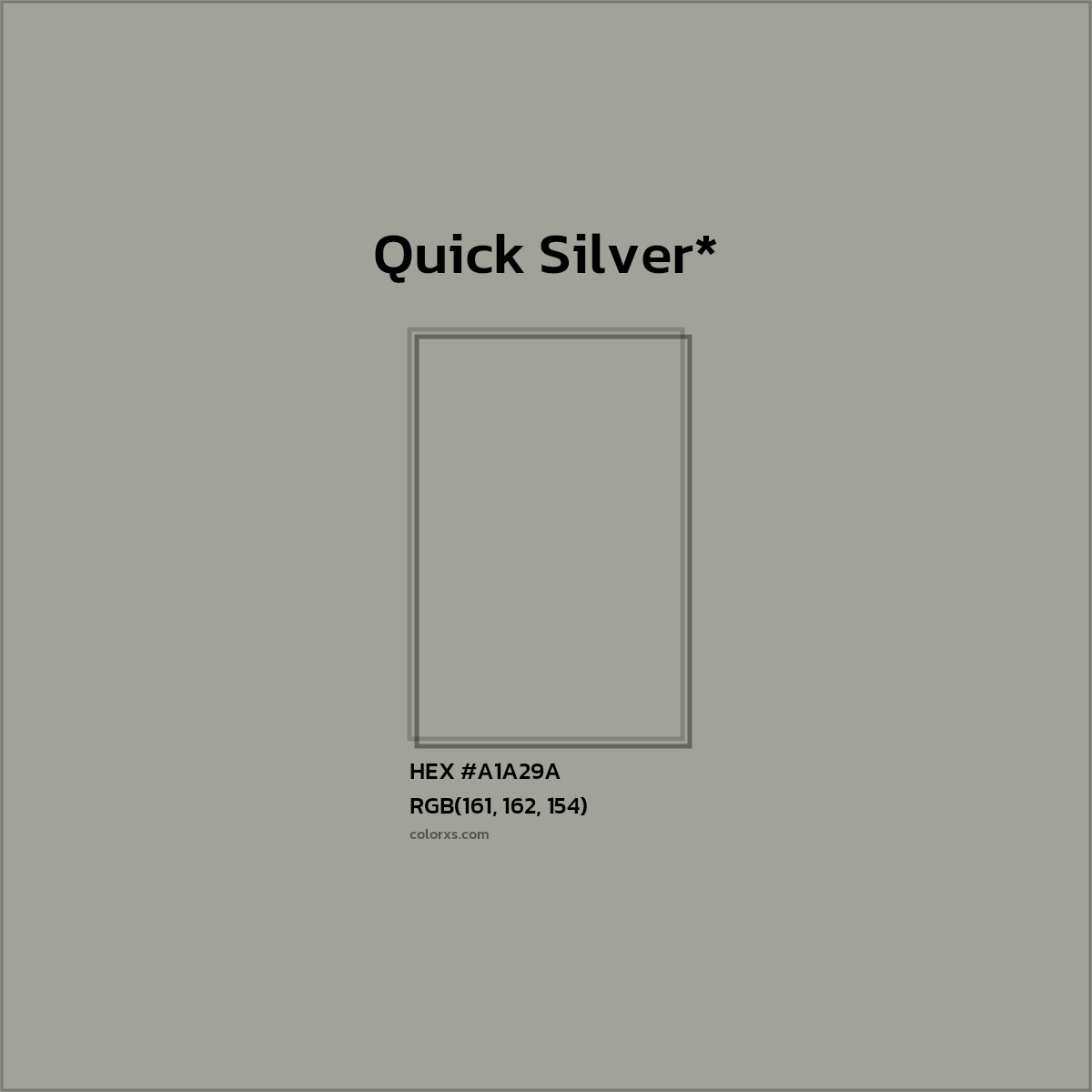 HEX #A1A29A Color Name, Color Code, Palettes, Similar Paints, Images