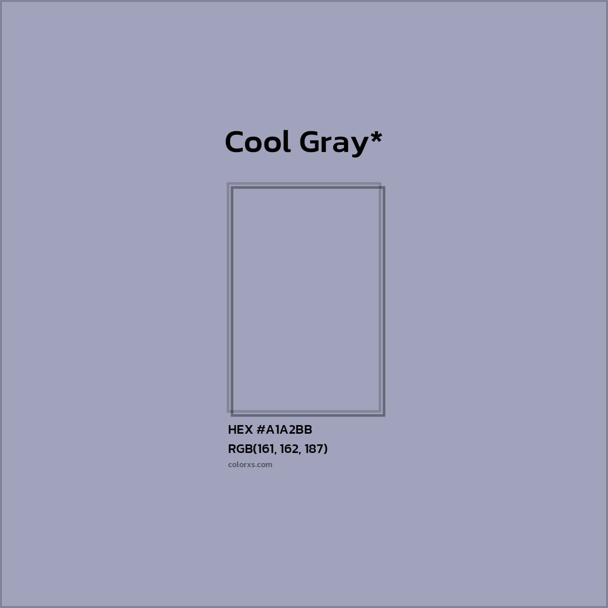 HEX #A1A2BB Color Name, Color Code, Palettes, Similar Paints, Images