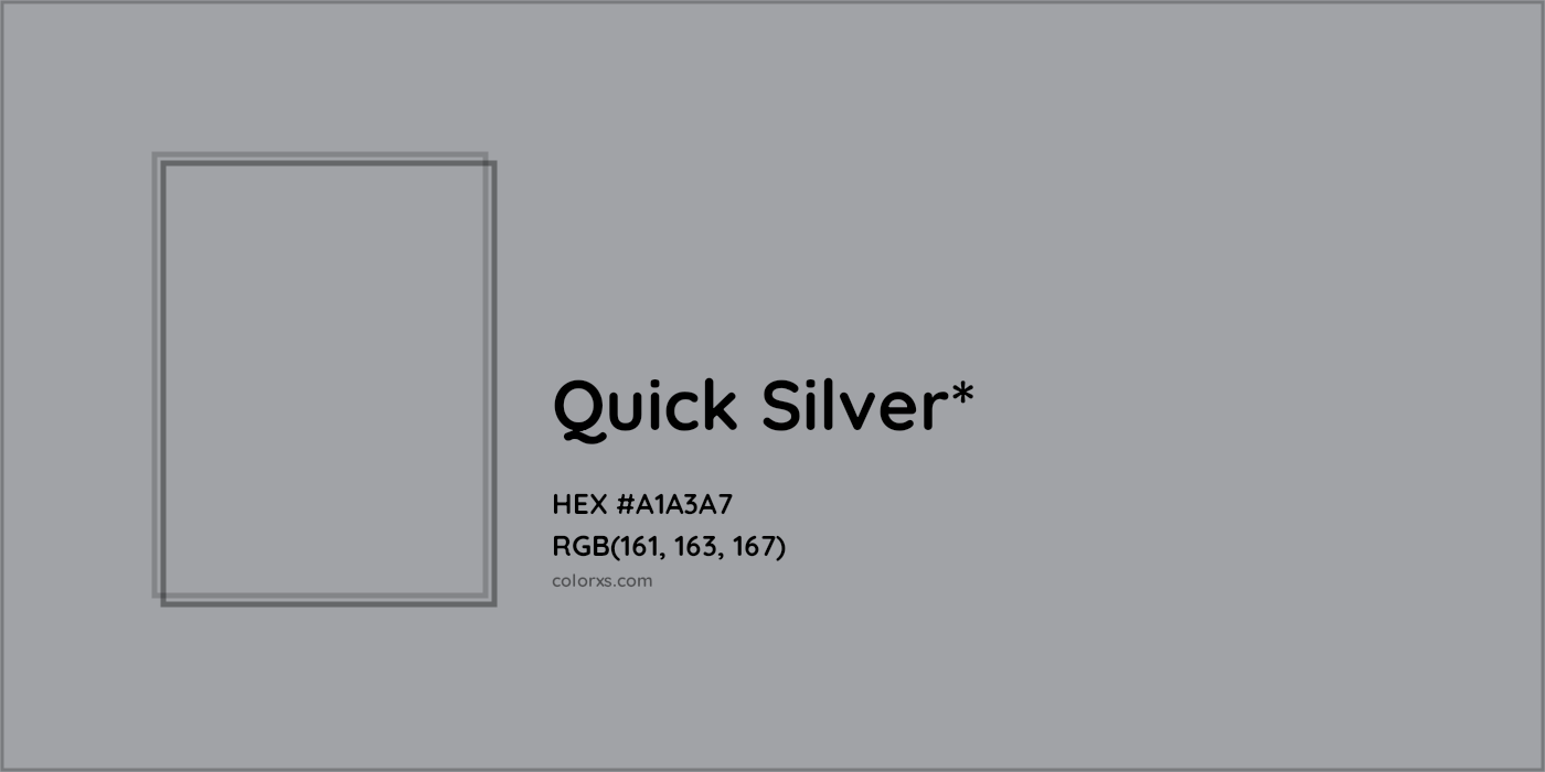 HEX #A1A3A7 Color Name, Color Code, Palettes, Similar Paints, Images