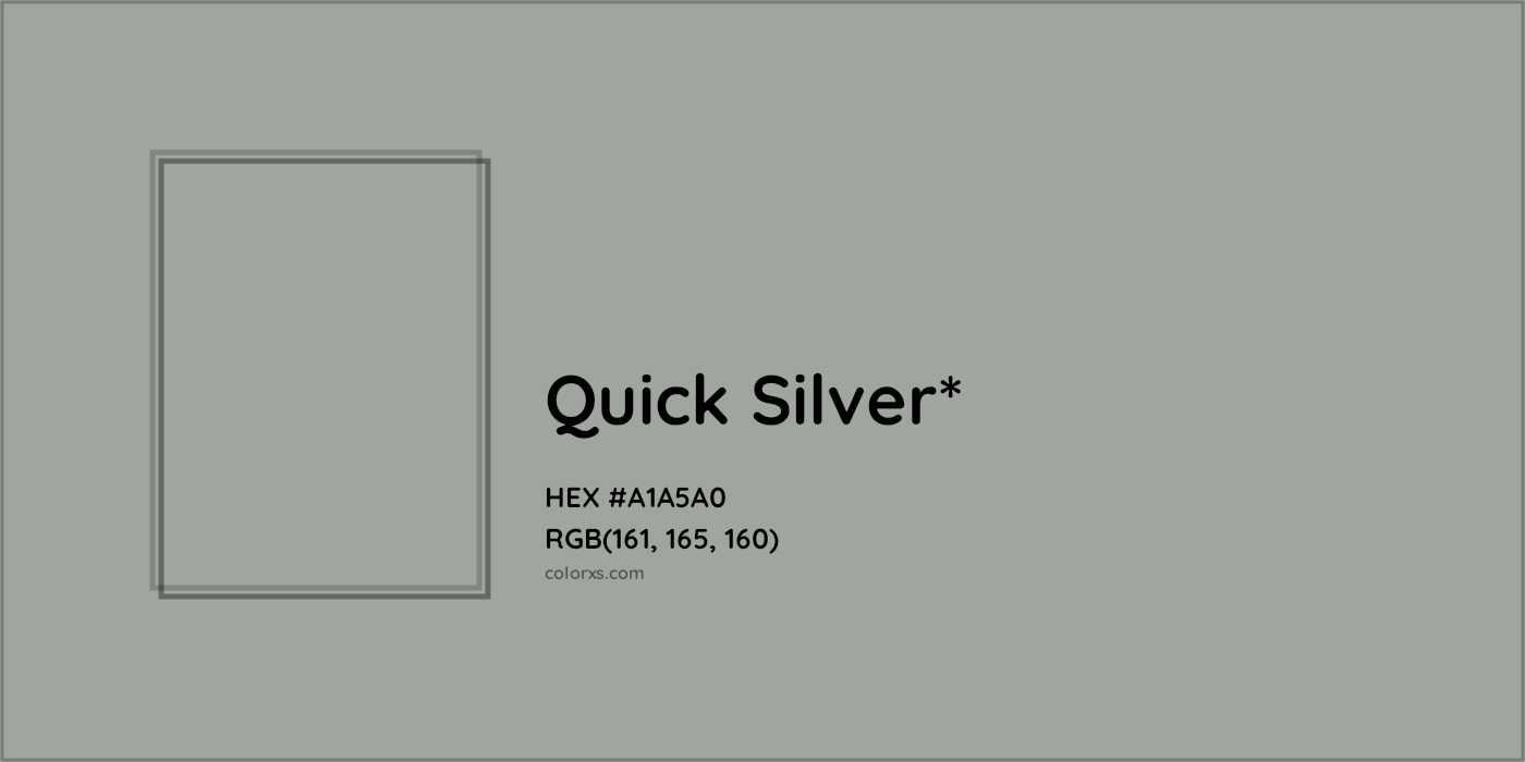 HEX #A1A5A0 Color Name, Color Code, Palettes, Similar Paints, Images