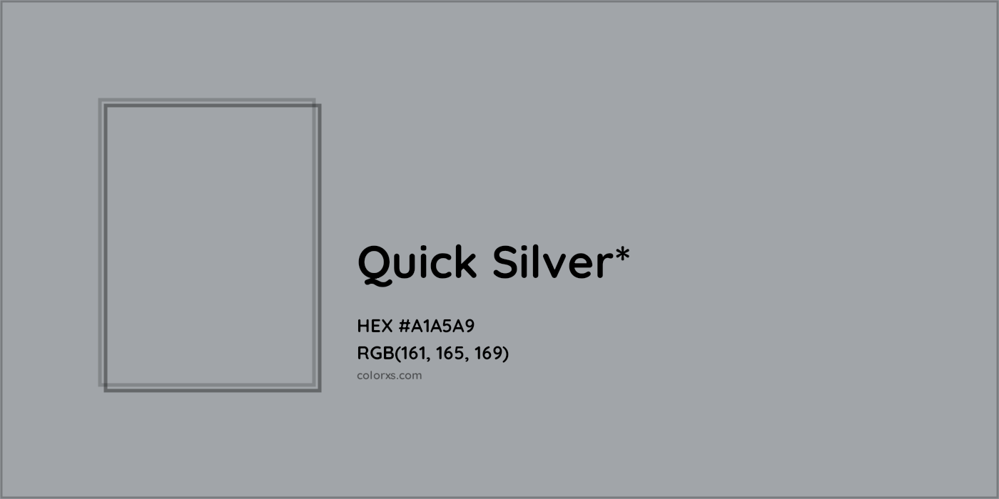 HEX #A1A5A9 Color Name, Color Code, Palettes, Similar Paints, Images