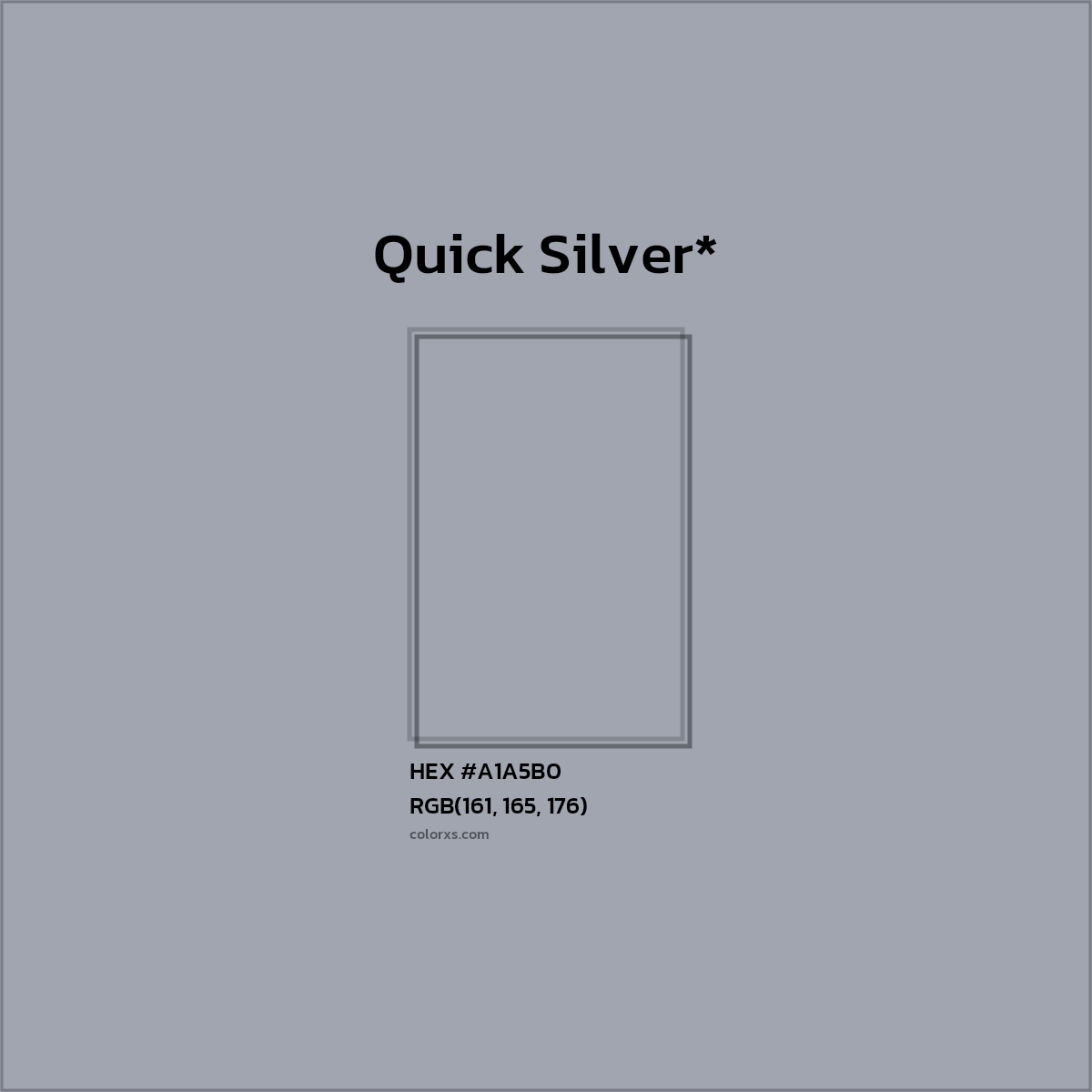 HEX #A1A5B0 Color Name, Color Code, Palettes, Similar Paints, Images