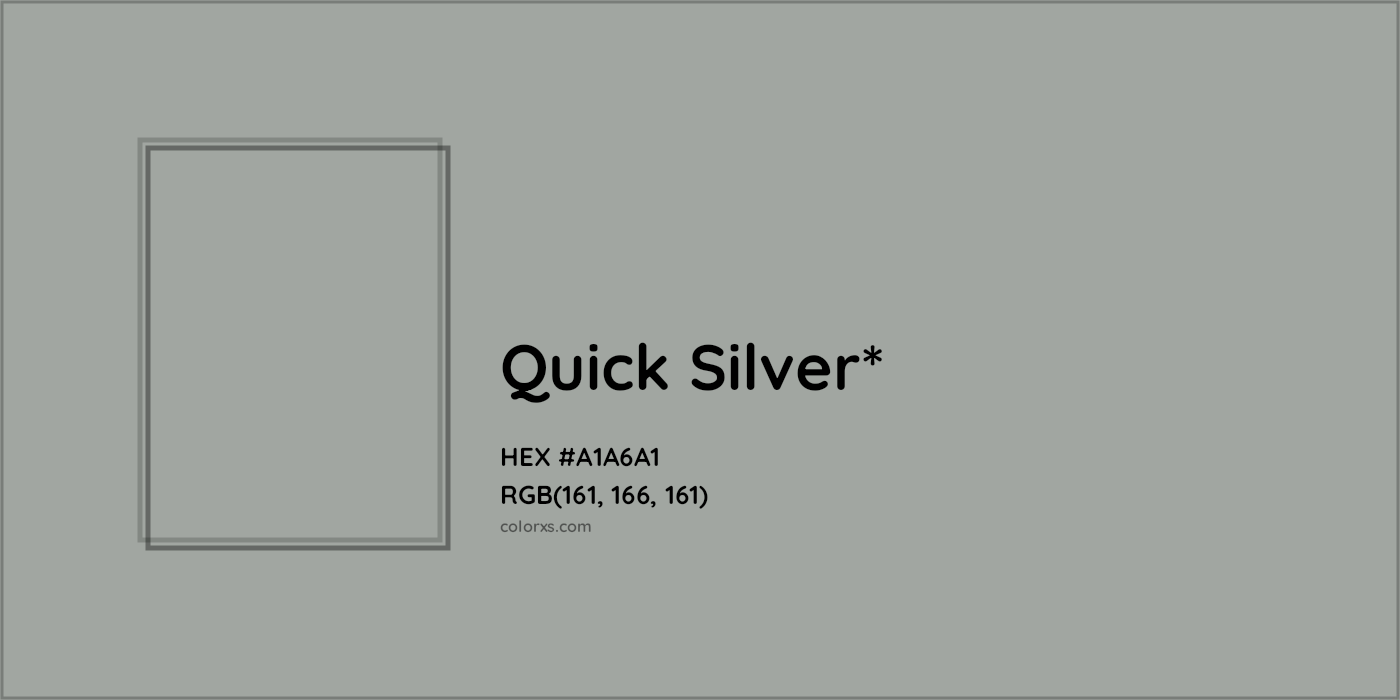 HEX #A1A6A1 Color Name, Color Code, Palettes, Similar Paints, Images