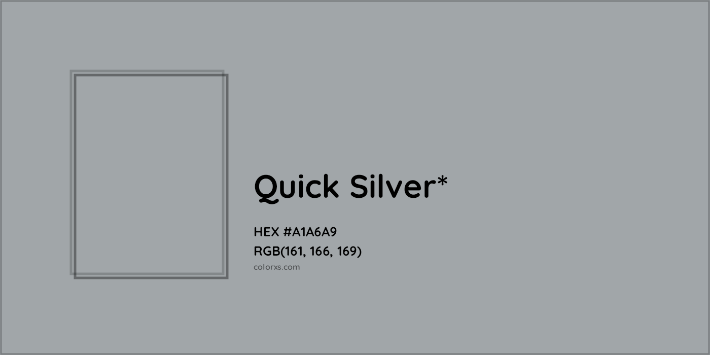 HEX #A1A6A9 Color Name, Color Code, Palettes, Similar Paints, Images