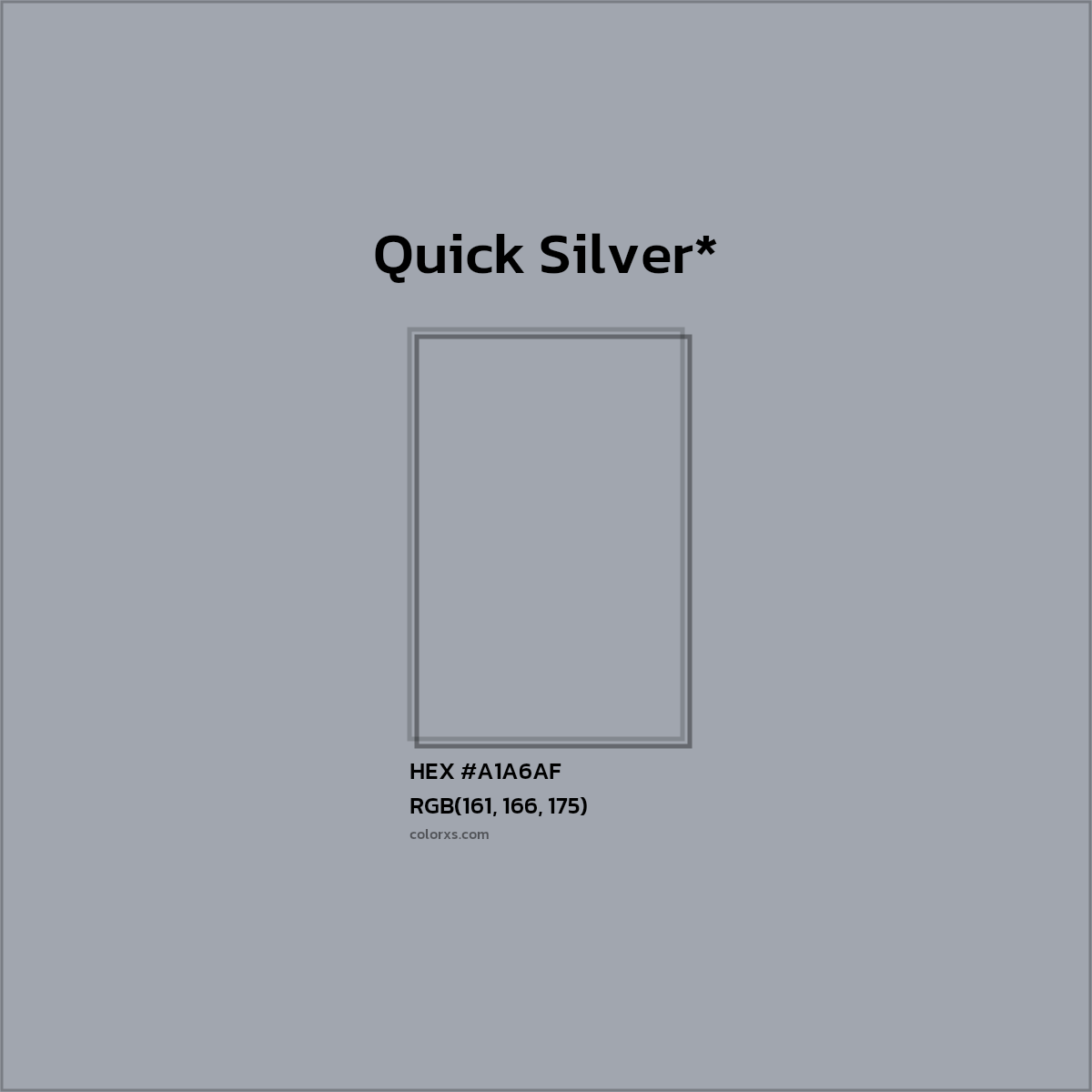 HEX #A1A6AF Color Name, Color Code, Palettes, Similar Paints, Images