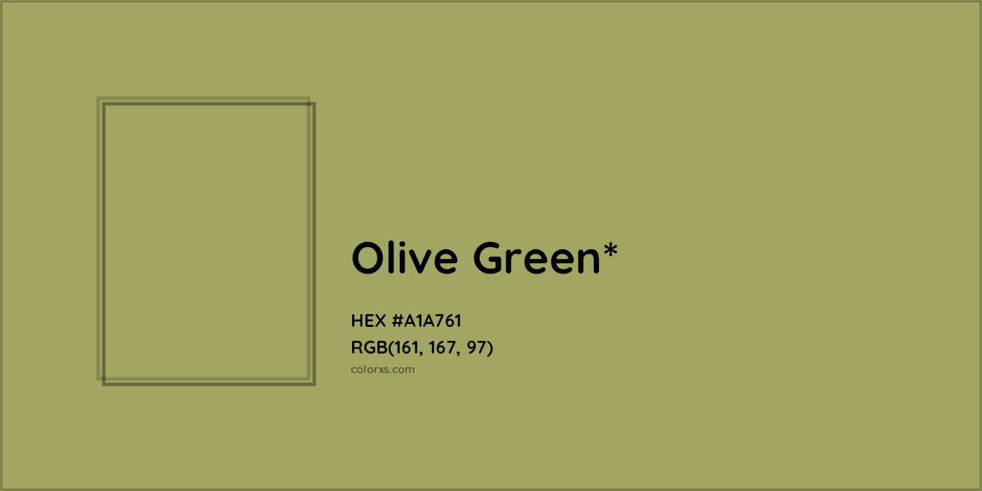 HEX #A1A761 Color Name, Color Code, Palettes, Similar Paints, Images