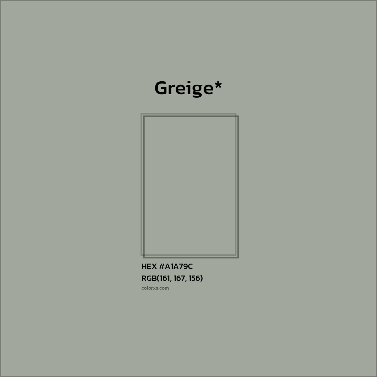 HEX #A1A79C Color Name, Color Code, Palettes, Similar Paints, Images