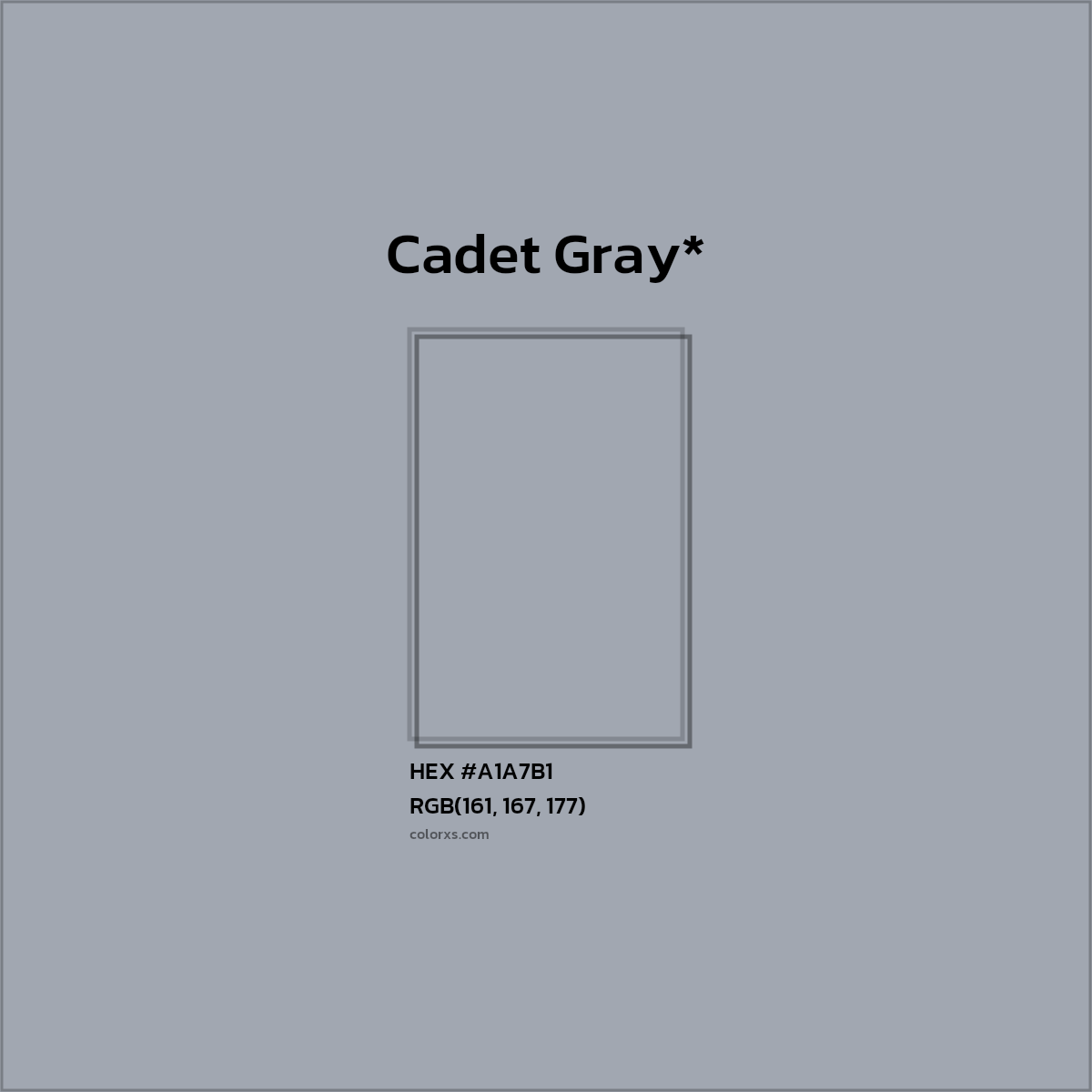HEX #A1A7B1 Color Name, Color Code, Palettes, Similar Paints, Images