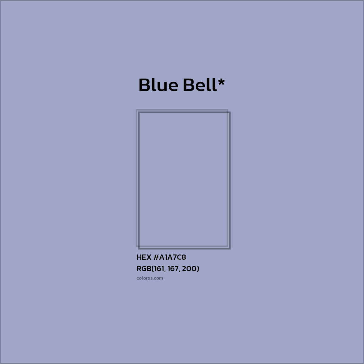 HEX #A1A7C8 Color Name, Color Code, Palettes, Similar Paints, Images