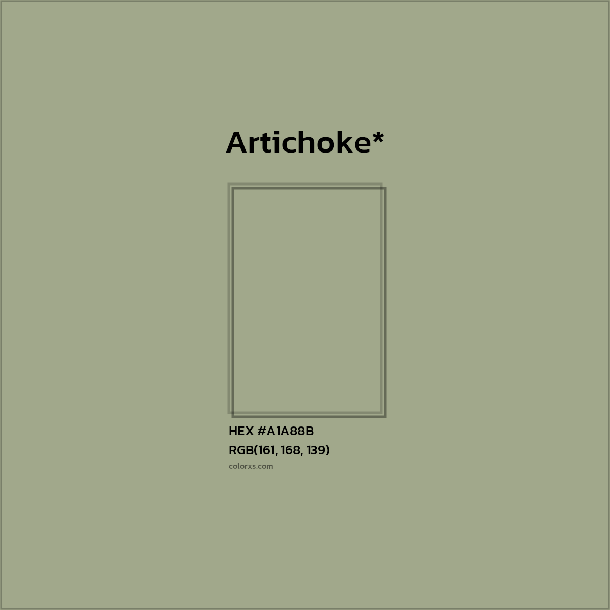HEX #A1A88B Color Name, Color Code, Palettes, Similar Paints, Images