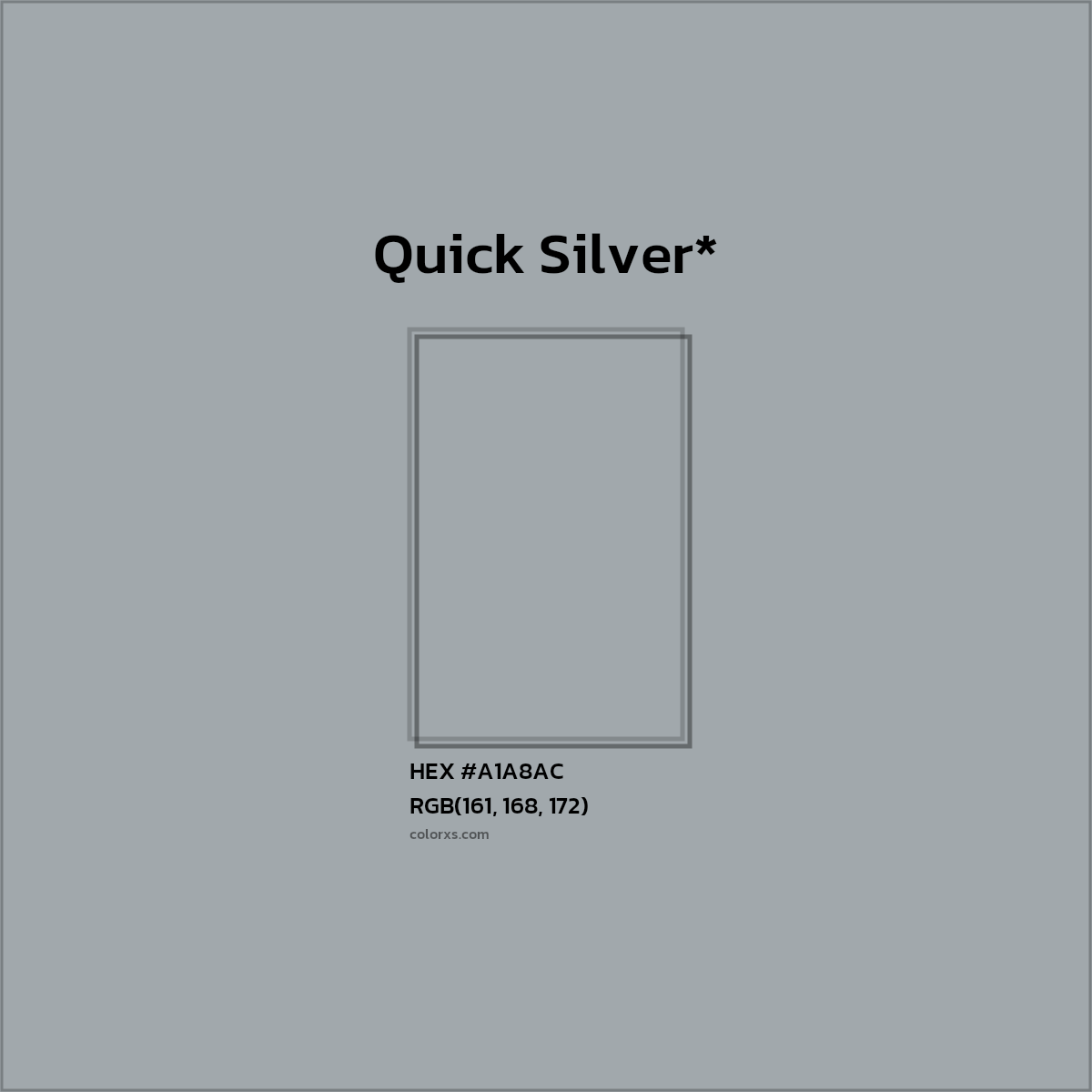 HEX #A1A8AC Color Name, Color Code, Palettes, Similar Paints, Images