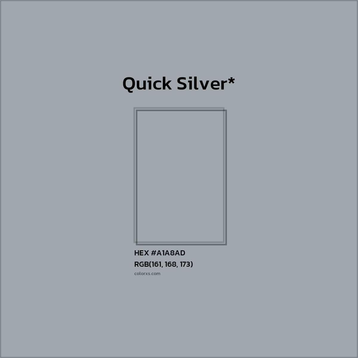 HEX #A1A8AD Color Name, Color Code, Palettes, Similar Paints, Images
