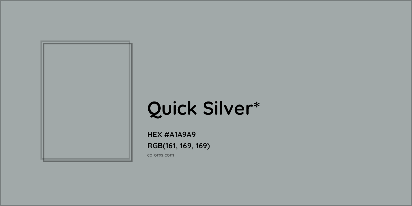 HEX #A1A9A9 Color Name, Color Code, Palettes, Similar Paints, Images